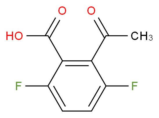 2-Acetyl-3,6-difluorobenzoic acid_Molecular_structure_CAS_319457-34-6)