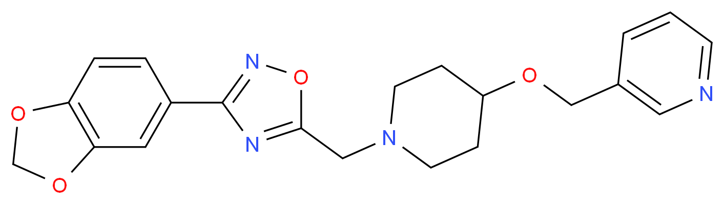 3-{[(1-{[3-(1,3-benzodioxol-5-yl)-1,2,4-oxadiazol-5-yl]methyl}-4-piperidinyl)oxy]methyl}pyridine_Molecular_structure_CAS_)