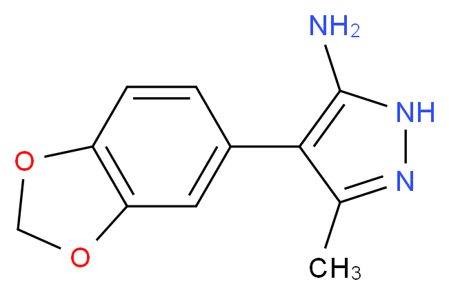 4-(2H-1,3-benzodioxol-5-yl)-5-methyl-2,3-dihydro-1H-pyrazol-3-imine_Molecular_structure_CAS_)