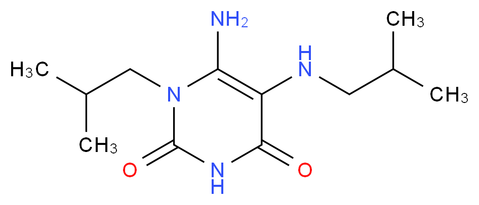 6-Amino-1-isobutyl-5-isobutylamino-1H-pyrimidine-2,4-dione_Molecular_structure_CAS_)