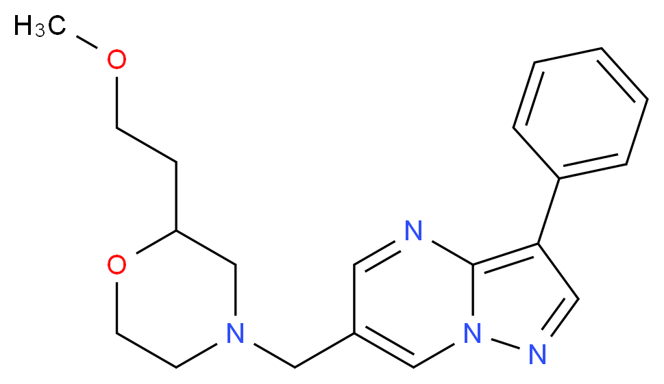 6-{[2-(2-methoxyethyl)morpholin-4-yl]methyl}-3-phenylpyrazolo[1,5-a]pyrimidine_Molecular_structure_CAS_)