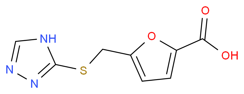 5-[(4H-1,2,4-triazol-3-ylthio)methyl]-2-furoic acid_Molecular_structure_CAS_915920-97-7)
