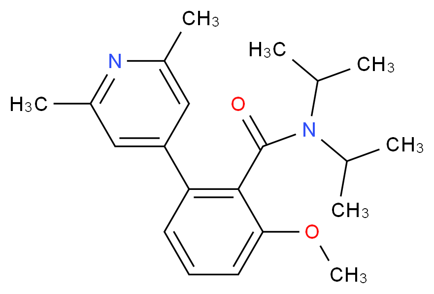 2-(2,6-dimethylpyridin-4-yl)-N,N-diisopropyl-6-methoxybenzamide_Molecular_structure_CAS_)