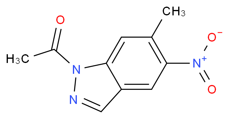 1-(6-Methyl-5-nitro-1H-indazol-1-yl)-1-ethanone_Molecular_structure_CAS_81115-44-8)