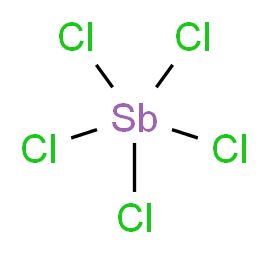 Antimony(V) chloride_Molecular_structure_CAS_7647-18-9)