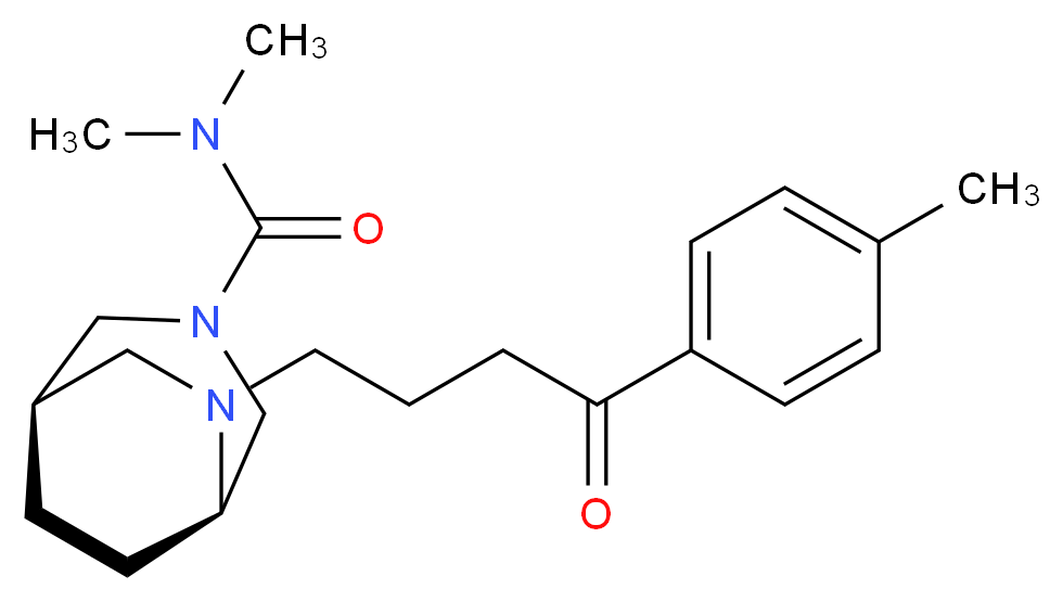 (1R*,5R*)-N,N-dimethyl-6-[4-(4-methylphenyl)-4-oxobutyl]-3,6-diazabicyclo[3.2.2]nonane-3-carboxamide_Molecular_structure_CAS_)