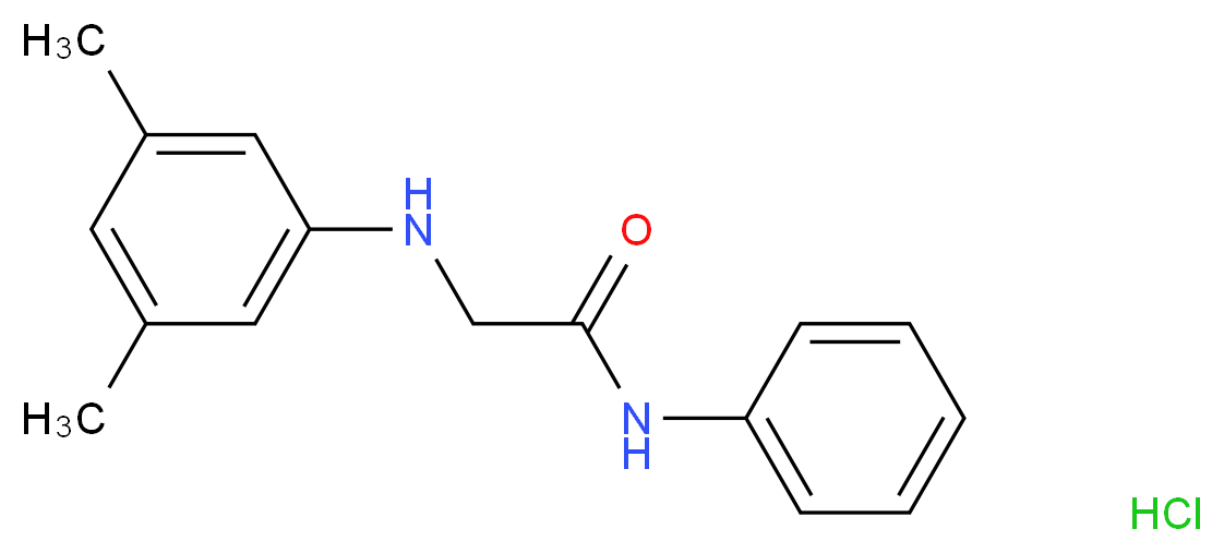 2-[(3,5-dimethylphenyl)amino]-N-phenylacetamide hydrochloride_Molecular_structure_CAS_)
