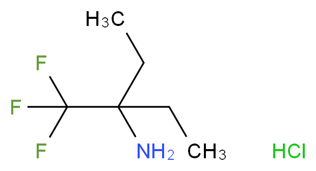 3-(trifluoromethyl)pentan-3-amine hydrochloride_Molecular_structure_CAS_)