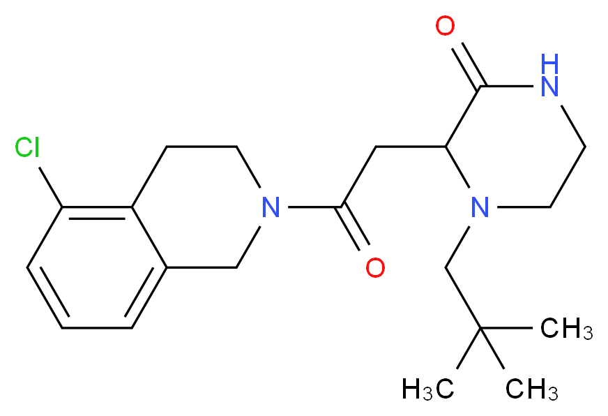 3-[2-(5-chloro-3,4-dihydro-2(1H)-isoquinolinyl)-2-oxoethyl]-4-(2,2-dimethylpropyl)-2-piperazinone_Molecular_structure_CAS_)