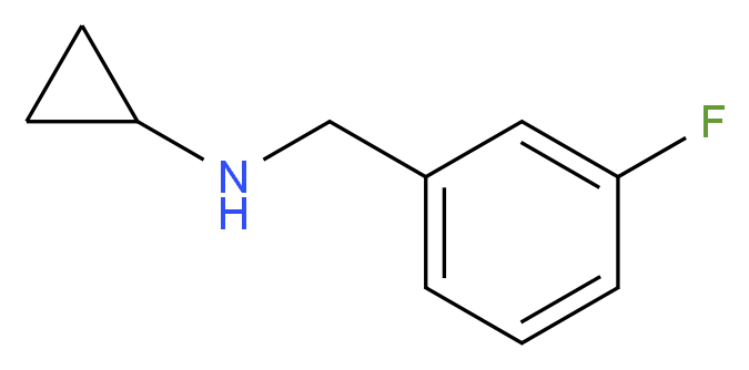 N-[(3-fluorophenyl)methyl]cyclopropanamine_Molecular_structure_CAS_)