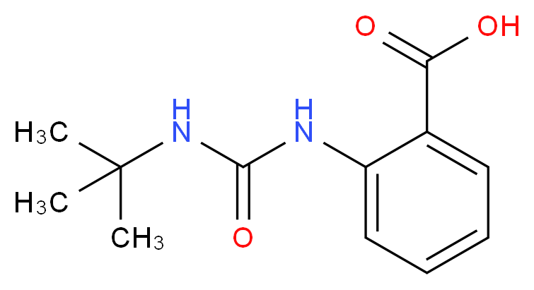 2-(3-(tert-butyl)ureido)benzoic acid_Molecular_structure_CAS_)