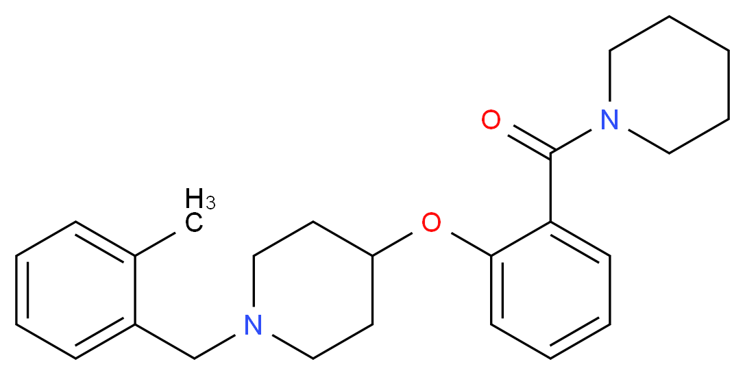 1-(2-methylbenzyl)-4-[2-(1-piperidinylcarbonyl)phenoxy]piperidine_Molecular_structure_CAS_)