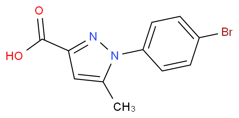 1-(4-bromophenyl)-5-methyl-1H-pyrazole-3-carboxylic acid_Molecular_structure_CAS_)