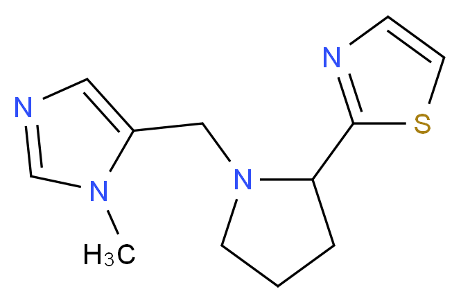 2-{1-[(1-methyl-1H-imidazol-5-yl)methyl]pyrrolidin-2-yl}-1,3-thiazole_Molecular_structure_CAS_)