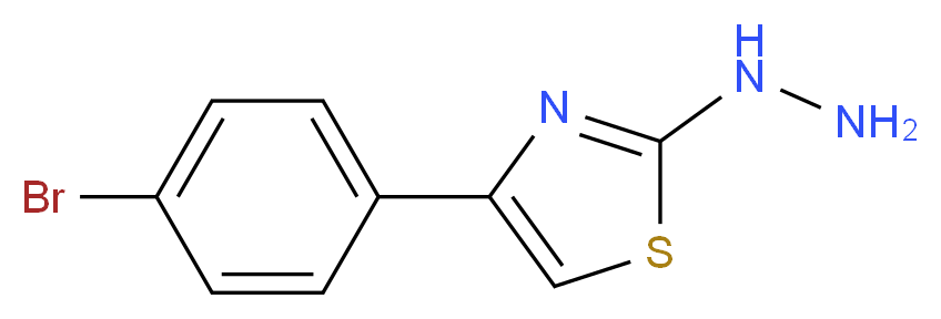 4-(4-Bromophenyl)-2-hydrazino-1,3-thiazole_Molecular_structure_CAS_)
