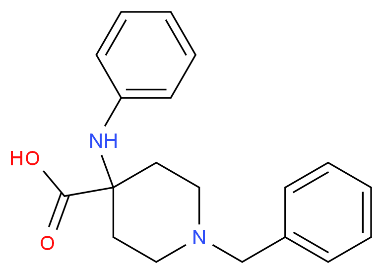 4-(Phenylamino]-1-benzyl-4-piperidinecarboxylic Acid_Molecular_structure_CAS_85098-64-2)