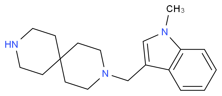 3-[(1-methyl-1H-indol-3-yl)methyl]-3,9-diazaspiro[5.5]undecane_Molecular_structure_CAS_)