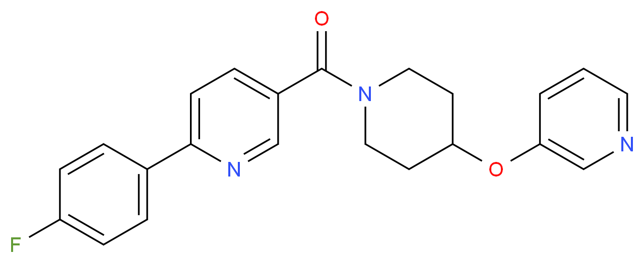 2-(4-fluorophenyl)-5-{[4-(pyridin-3-yloxy)piperidin-1-yl]carbonyl}pyridine_Molecular_structure_CAS_)