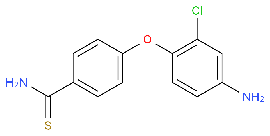 4-(4-amino-2-chlorophenoxy)benzene-1-carbothioamide_Molecular_structure_CAS_)