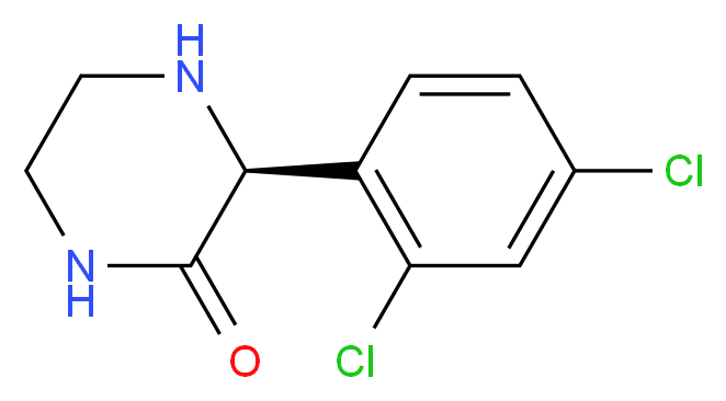(S)-3-(2,4-DICHLORO-PHENYL)-PIPERAZIN-2-ONE_Molecular_structure_CAS_)