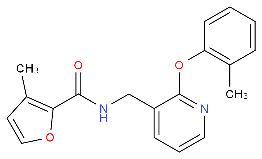 3-methyl-N-{[2-(2-methylphenoxy)pyridin-3-yl]methyl}-2-furamide_Molecular_structure_CAS_)