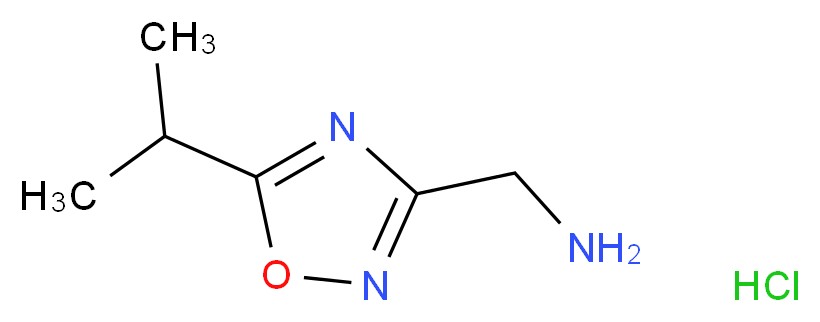 1-(5-Isopropyl-1,2,4-oxadiazol-3-yl)methanamine hydrochloride_Molecular_structure_CAS_)