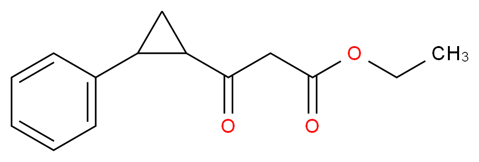 TRANS-3-OXO-3-(2-PHENYL-CYCLOPROPYL)-PROPIONIC ACID ETHYL ESTER_Molecular_structure_CAS_)