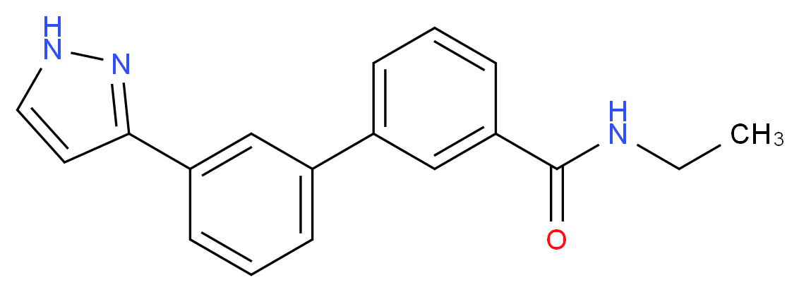 N-ethyl-3'-(1H-pyrazol-3-yl)-3-biphenylcarboxamide_Molecular_structure_CAS_)