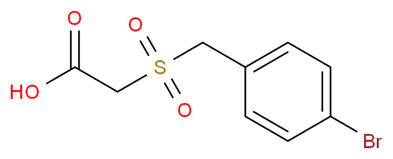 [(4-bromobenzyl)sulfonyl]acetic acid_Molecular_structure_CAS_)