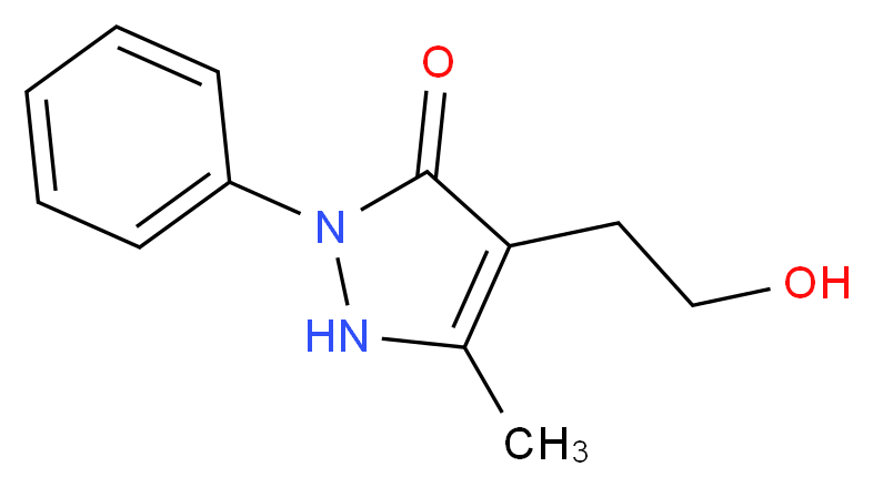 4-(2-Hydroxyethyl)-5-methyl-2-phenyl-1,2-dihydro-3H-pyrazol-3-one_Molecular_structure_CAS_)