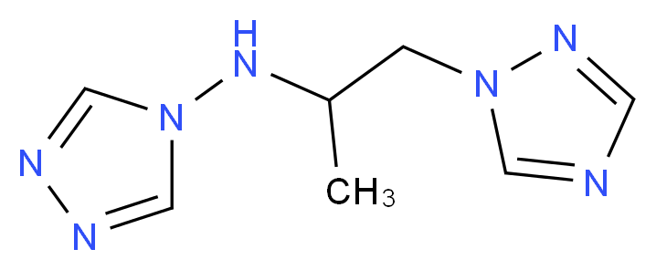 N-[1-methyl-2-(1H-1,2,4-triazol-1-yl)ethyl]-4H-1,2,4-triazol-4-amine_Molecular_structure_CAS_)
