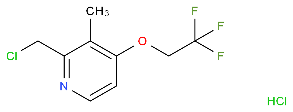 2-Chloromethyl-3-methyl-4-(2,2,2-trifluoroethoxy)pyridine hydrochloride_Molecular_structure_CAS_127337-60-4)