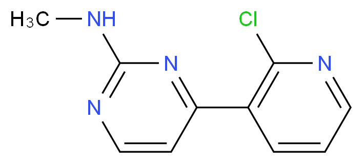 4-(2-Chloro-3-pyridinyl)-N-methyl-2-pyrimidinamine_Molecular_structure_CAS_)