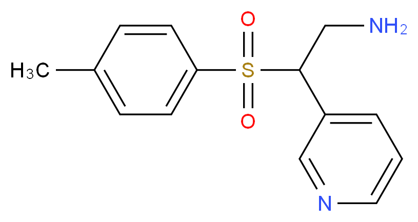 3-{2-Amino-1-[(4-methylphenyl)sulphonyl]ethyl}pyridine_Molecular_structure_CAS_)