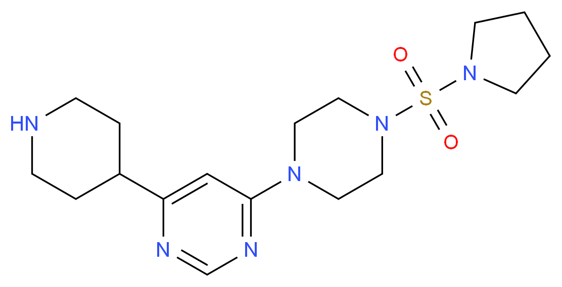 4-piperidin-4-yl-6-[4-(pyrrolidin-1-ylsulfonyl)piperazin-1-yl]pyrimidine_Molecular_structure_CAS_)
