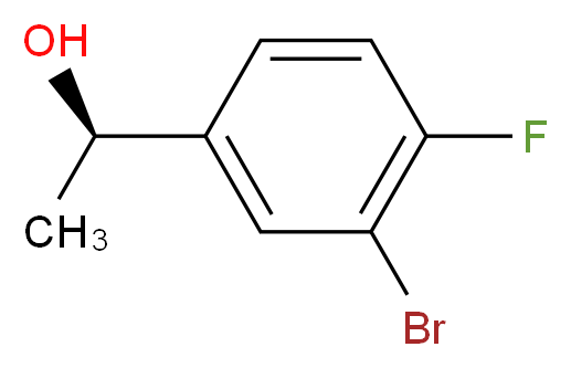 (1R)-1-(3-Bromo-4-fluorophenyl)ethan-1-ol_Molecular_structure_CAS_)