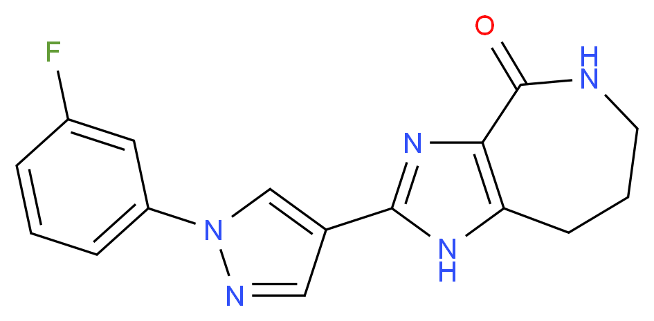 2-[1-(3-fluorophenyl)-1H-pyrazol-4-yl]-5,6,7,8-tetrahydroimidazo[4,5-c]azepin-4(1H)-one_Molecular_structure_CAS_)