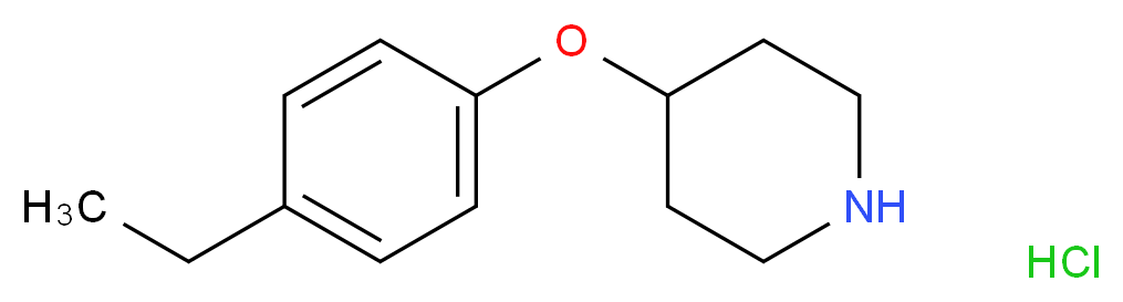 4-(4-Ethylphenoxy)piperidine hydrochloride_Molecular_structure_CAS_)
