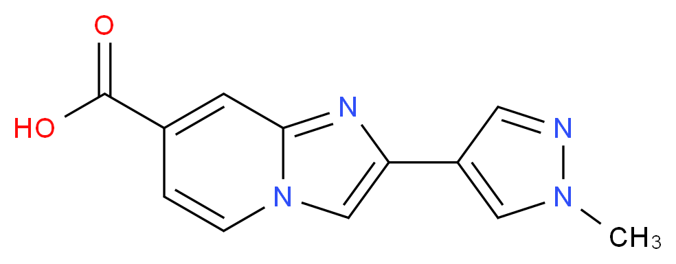 2-(1-methyl-1H-pyrazol-4-yl)imidazo[1,2-a]pyridine-7-carboxylic acid_Molecular_structure_CAS_)