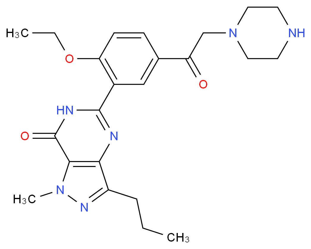 N-Desethyl Acetildenafil_Molecular_structure_CAS_147676-55-9)
