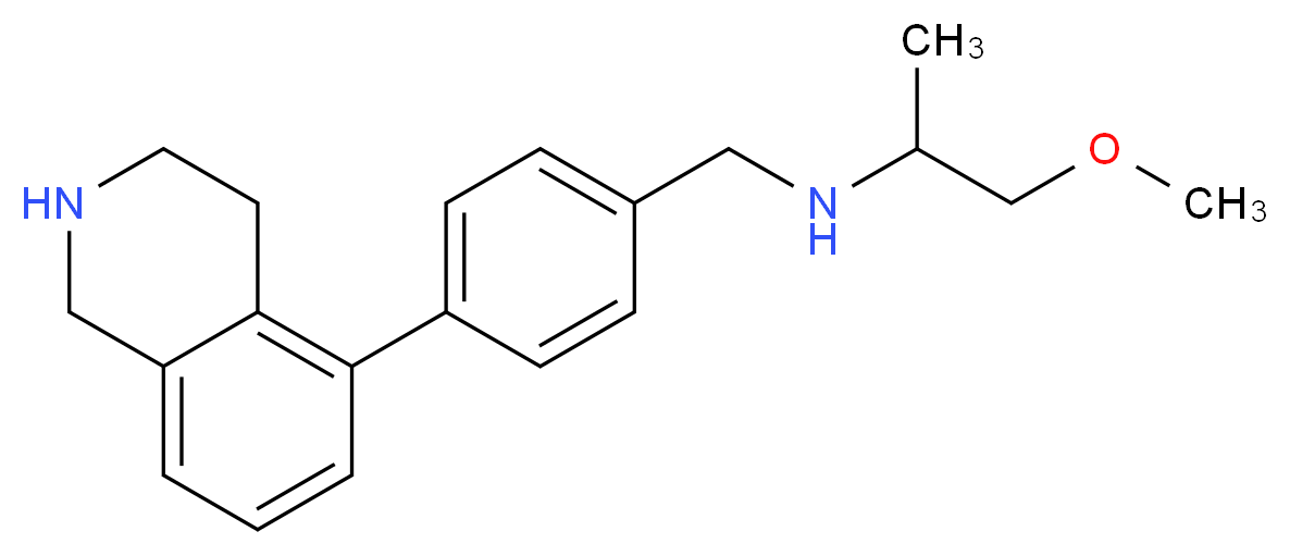 (2-methoxy-1-methylethyl)[4-(1,2,3,4-tetrahydroisoquinolin-5-yl)benzyl]amine_Molecular_structure_CAS_)