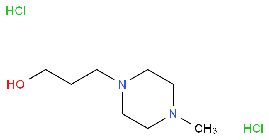 3-(4-Methylpiperazin-1-yl)propan-1-ol dihydrochloride_Molecular_structure_CAS_5317-33-9)