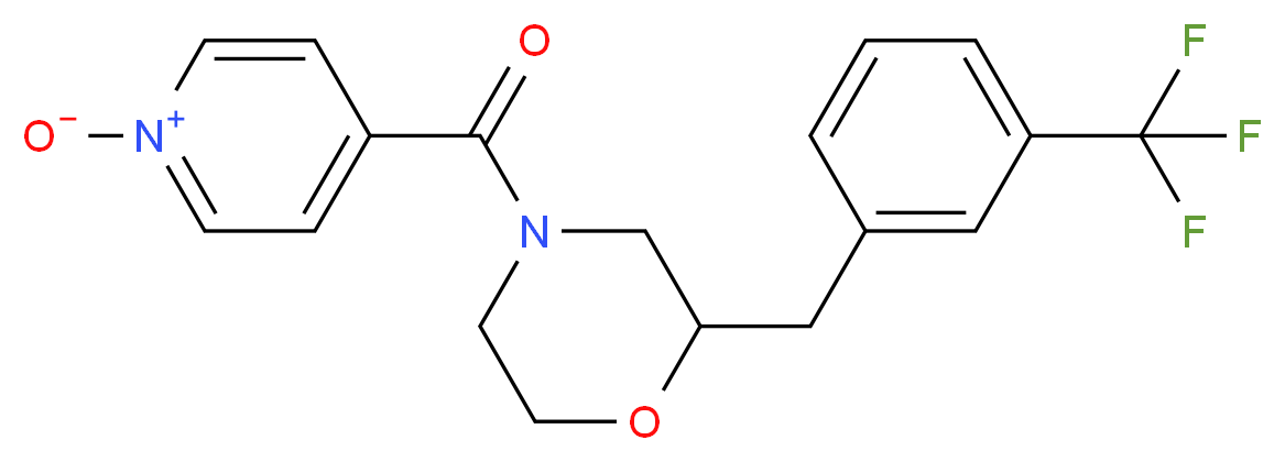 4-(1-oxidoisonicotinoyl)-2-[3-(trifluoromethyl)benzyl]morpholine_Molecular_structure_CAS_)