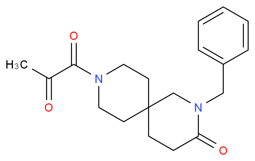 2-benzyl-9-pyruvoyl-2,9-diazaspiro[5.5]undecan-3-one_Molecular_structure_CAS_)