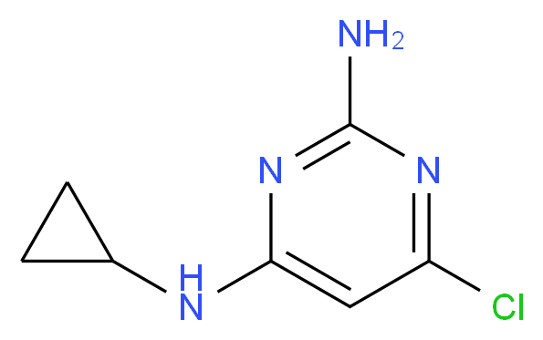 6-chloro-N~4~-cyclopropyl-2,4-pyrimidinediamine_Molecular_structure_CAS_1158781-49-7)