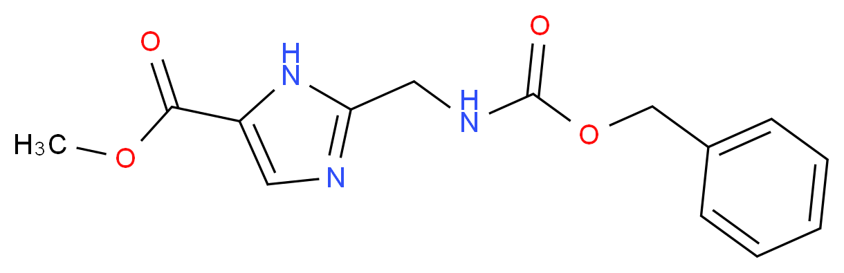 Methyl 2-(aminomethyl)-1H-imidazole-5-carboxylate, 2-CBZ protected_Molecular_structure_CAS_1070879-22-9)