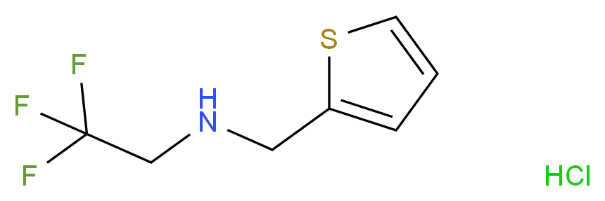(thiophen-2-ylmethyl)(2,2,2-trifluoroethyl)amine hydrochloride_Molecular_structure_CAS_)