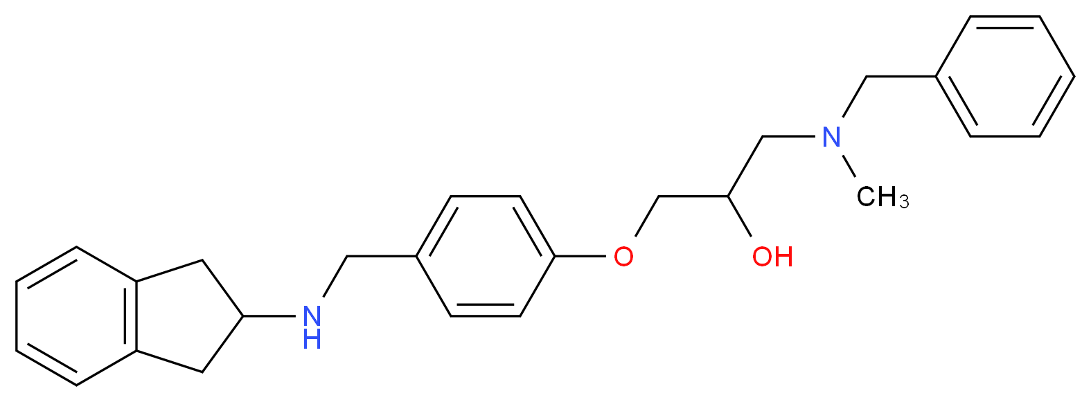 1-[benzyl(methyl)amino]-3-{4-[(2,3-dihydro-1H-inden-2-ylamino)methyl]phenoxy}-2-propanol_Molecular_structure_CAS_)