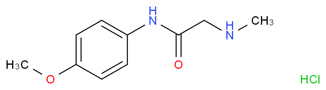 N-(4-Methoxyphenyl)-2-(methylamino)acetamide hydrochloride_Molecular_structure_CAS_)