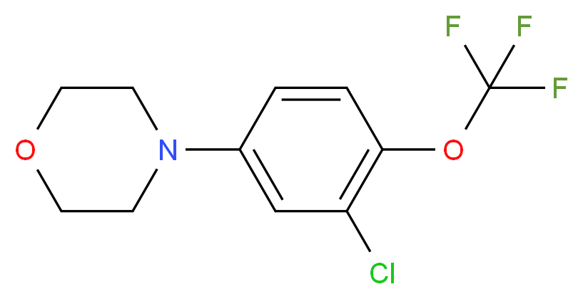 4-[3-Chloro-4-(trifluoromethoxy)phenyl]morpholine_Molecular_structure_CAS_)